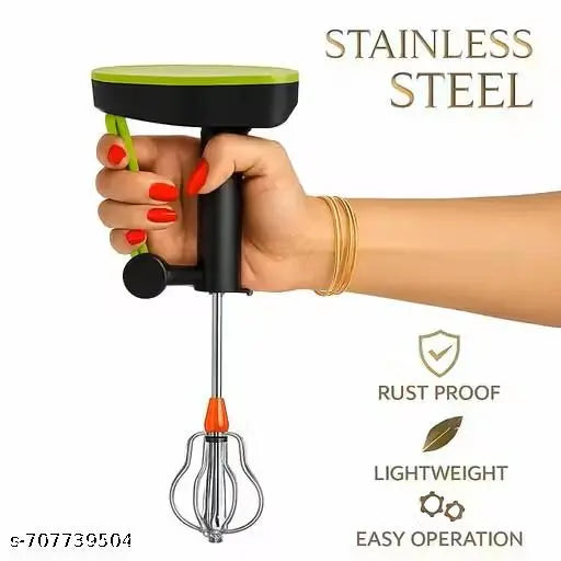 Humaira Power Free Hand Blender Manual beater Whisker Churner for Kitchen Multi Purpose use Like Egg